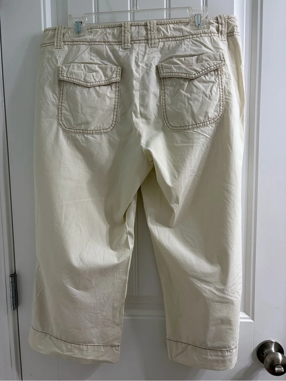 J. Crew Cream Chino City Fit Pants Cropped Vintage Y2K Size 12